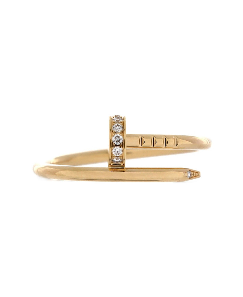 Pre-Owned Cartier Small Juste un Clou Ring 18K Gold and Diamonds | Bloomingdale's (US)