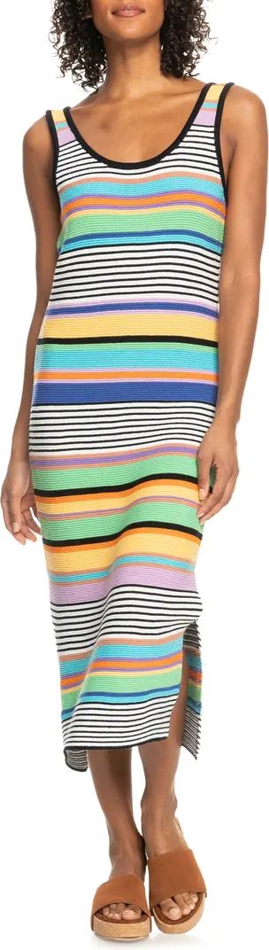 Sunshine Bouquet Stripe Knit Midi Dress | Nordstrom