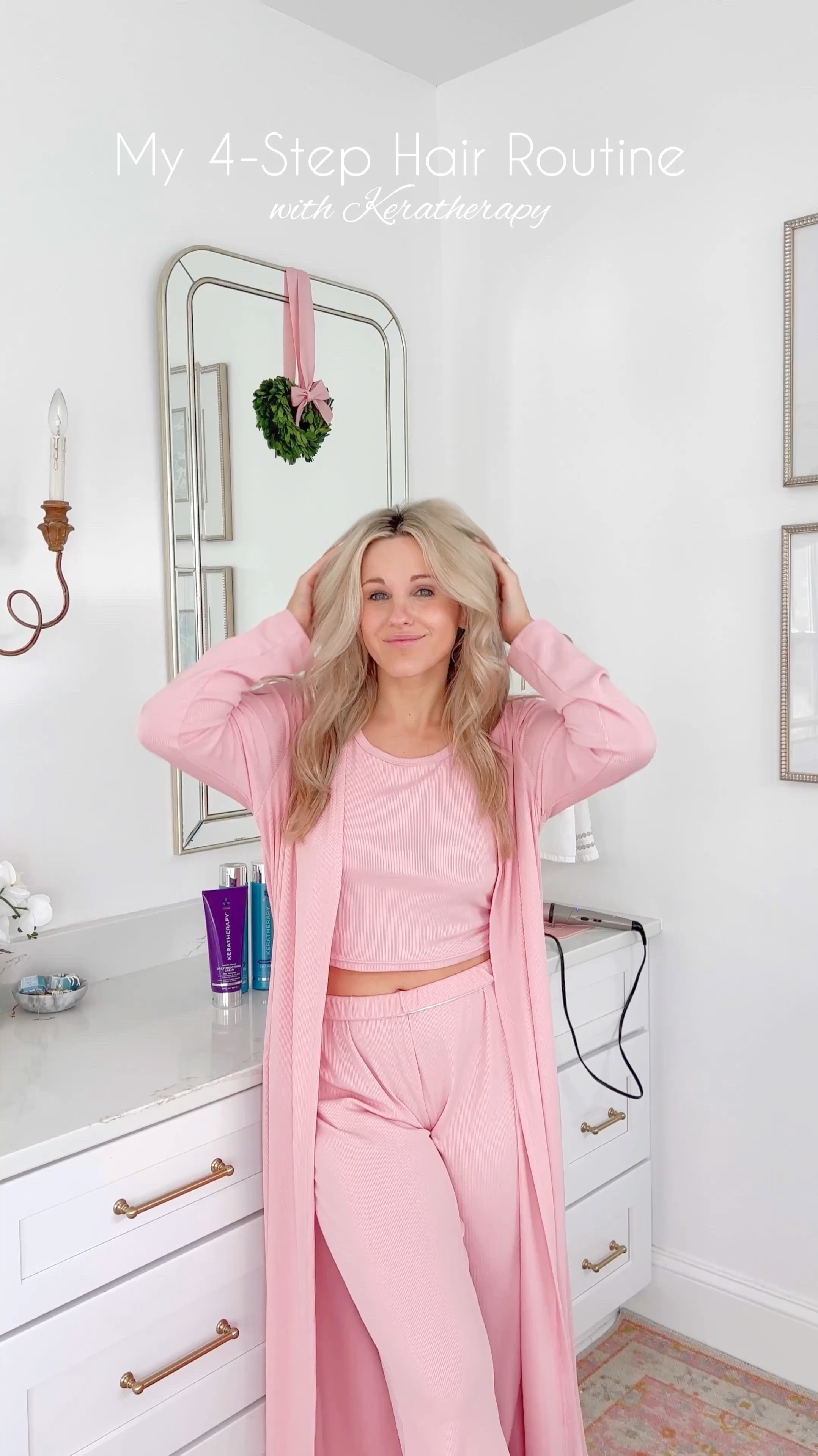 I’m always switching up my hair care routine, and I’m LOVING this combination right now. Def less frizz for summer!
Hair care
Keratherapy
Grandmillenial
blonde hair care
Primary bathroom
White bathroom



#LTKBeauty #LTKFindsUnder100 #LTKFindsUnder50