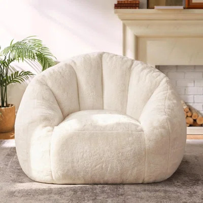 Max Giant Bean Bag Chair, Oversized Bean Bag Sofa For Adults & Teens, Ultra-Soft Comfy Fluffy Floor Lounge Chair With Armrests, Large Bean Bag Couch F | Wayfair North America