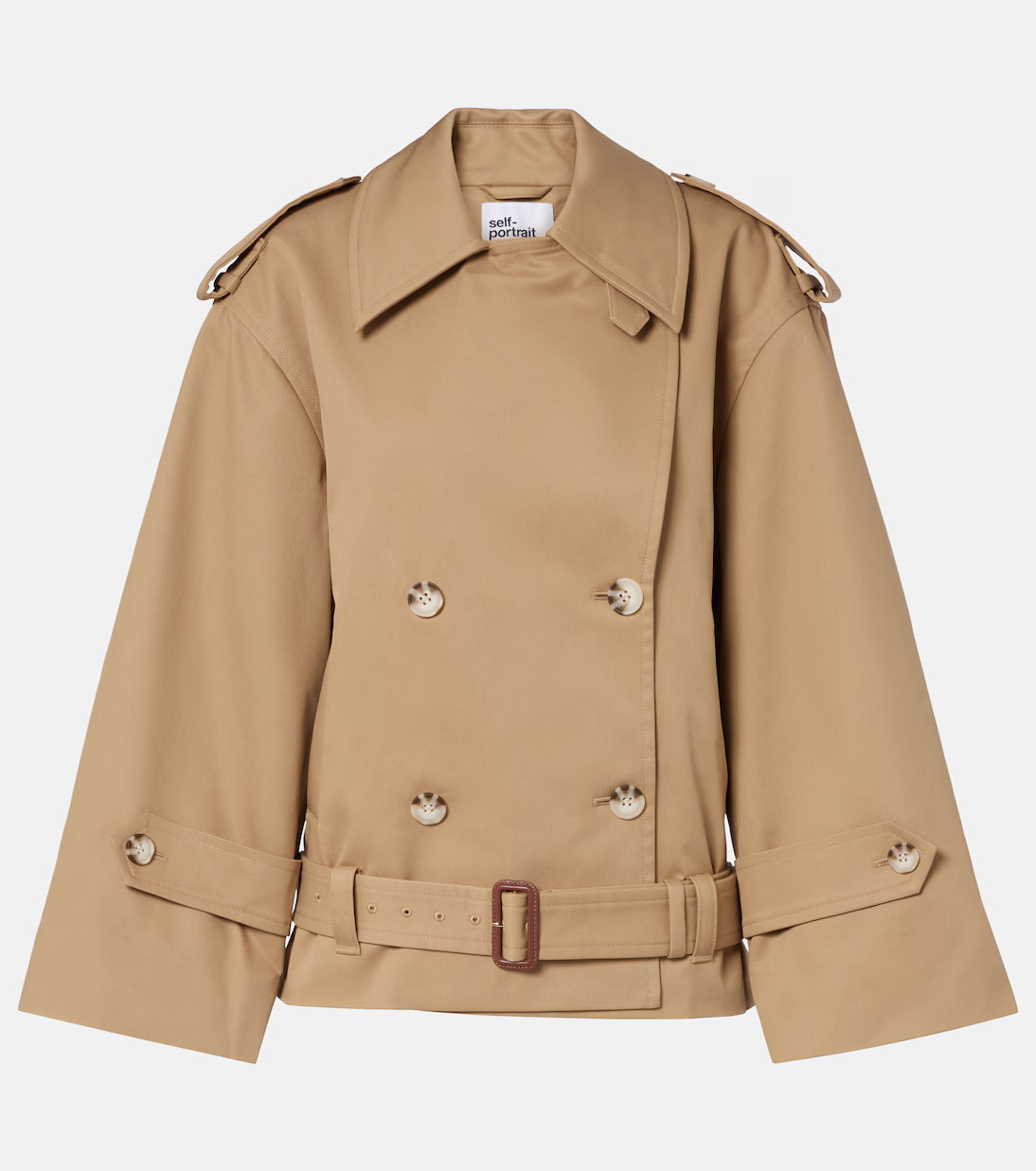 Cropped gabardine trench coat | Mytheresa (US/CA)