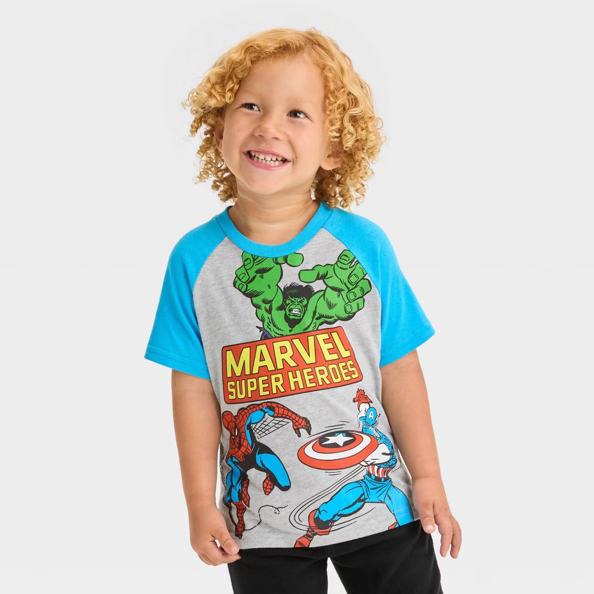 Toddler Boys' Marvel T-Shirt - Blue | Target