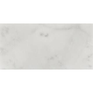 Carrara White 3 in. x 6 in. Honed Floor and Wall Marble Tile (1 sq. ft./case) | The Home Depot