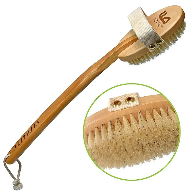 Premium Dry Brush for Cellulite and Lymphatic Massage for Glowing Tighter Skin – Plastic-Free N... | Amazon (US)