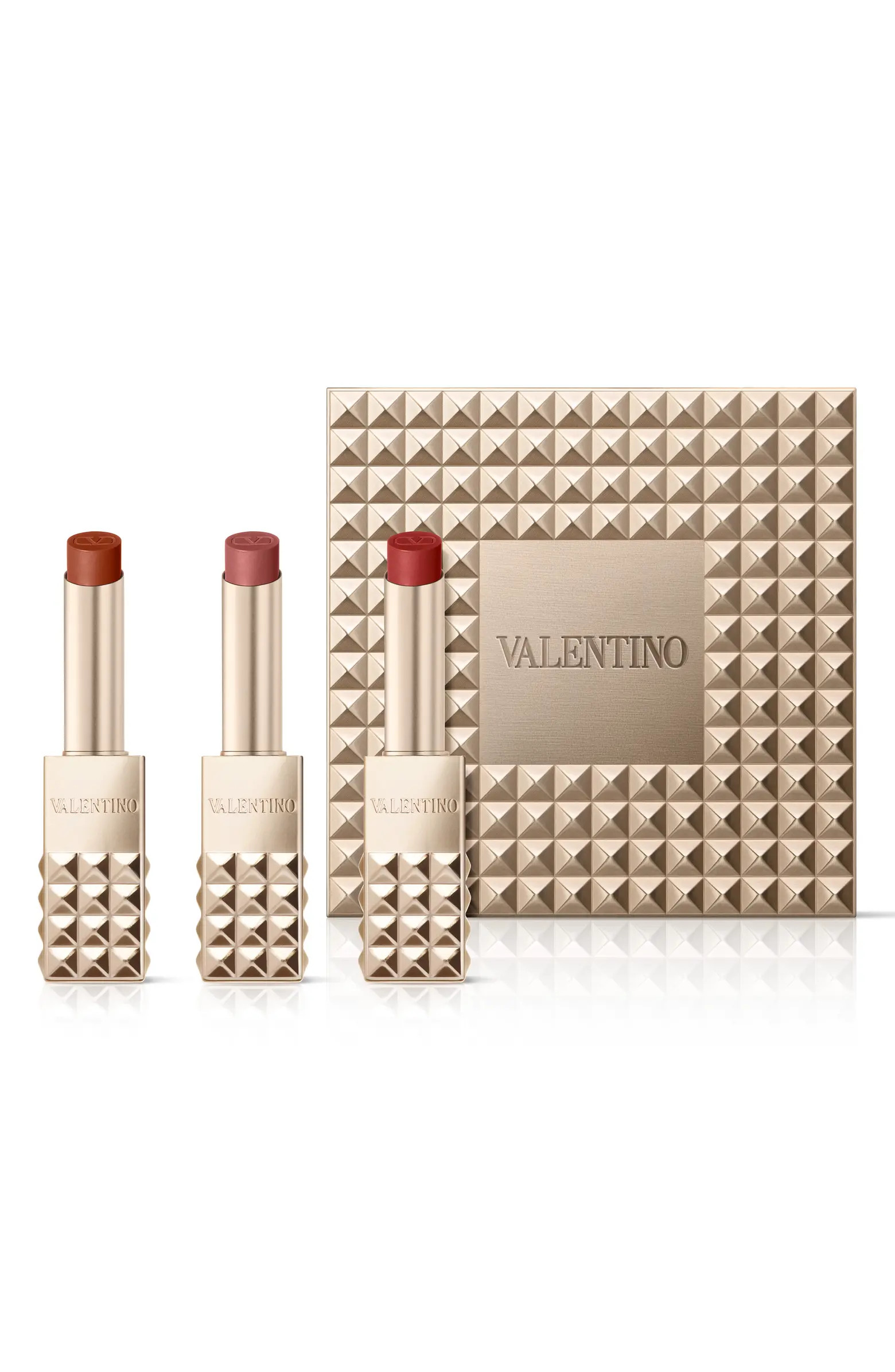 Spike Valentino Buttery Matte Refillable Lipstick Trio $150 Value | Nordstrom