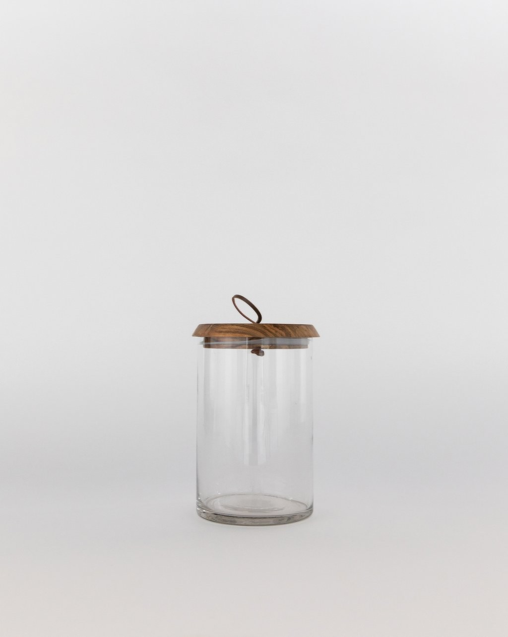 Leather Pull Lidded Jars | McGee & Co.