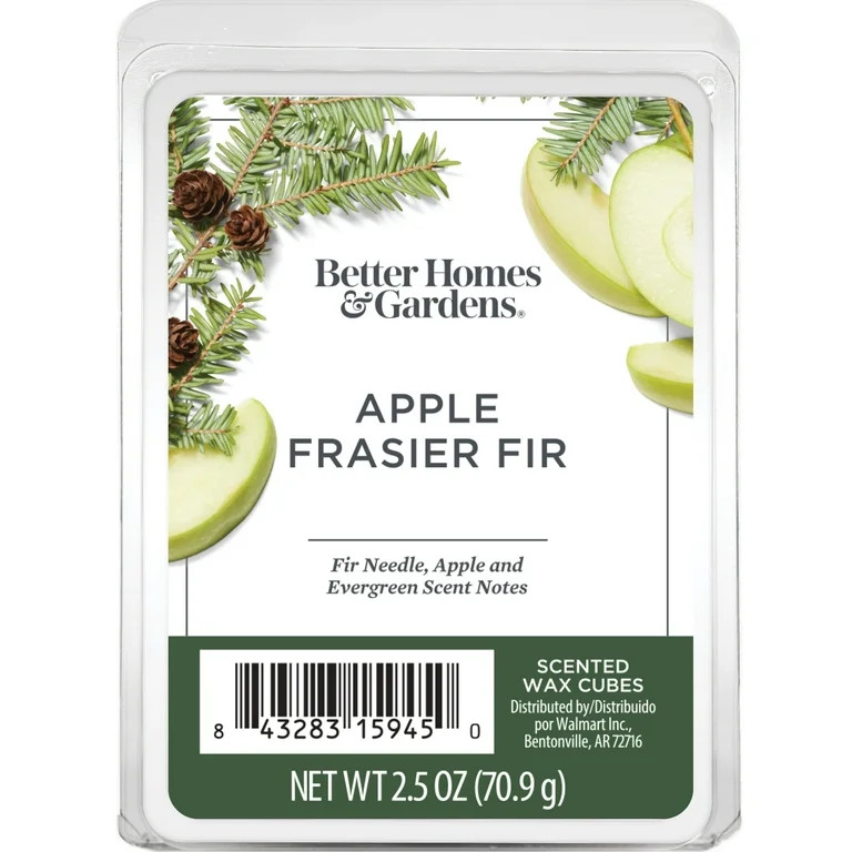 Apple Frasier Fir Scented Wax Melts, Better Homes & Gardens, 2.5 oz (1-Pack) | Walmart (US)