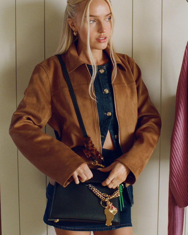 Abercrombie & Fitch Women's Zip-Front Vegan Suede Jacket in Toasted Taupe - Size XXS | Abercrombie & Fitch (US)