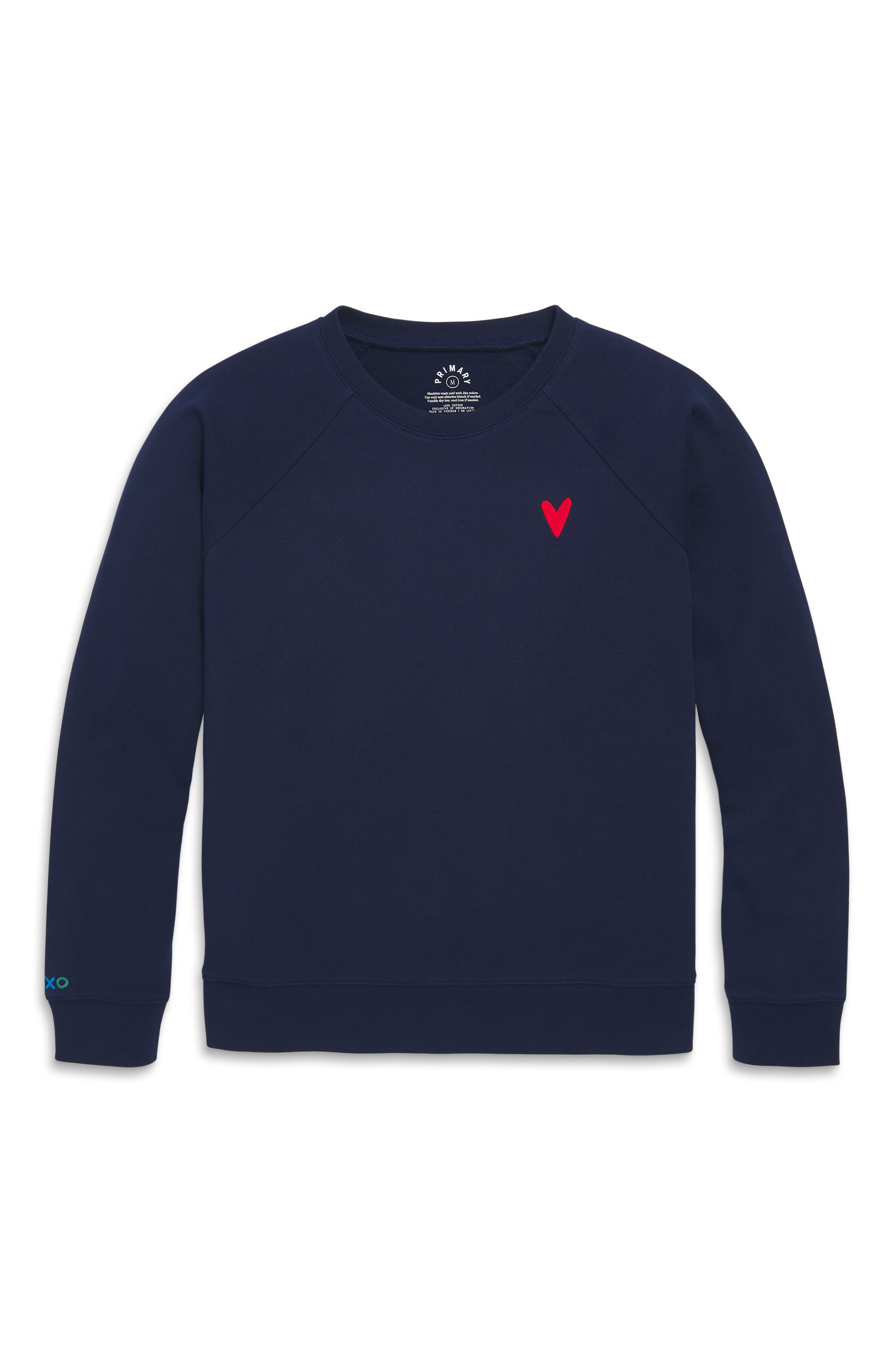 Grown-Ups Embroidered Rainbow Heart Sweatshirt | Nordstrom