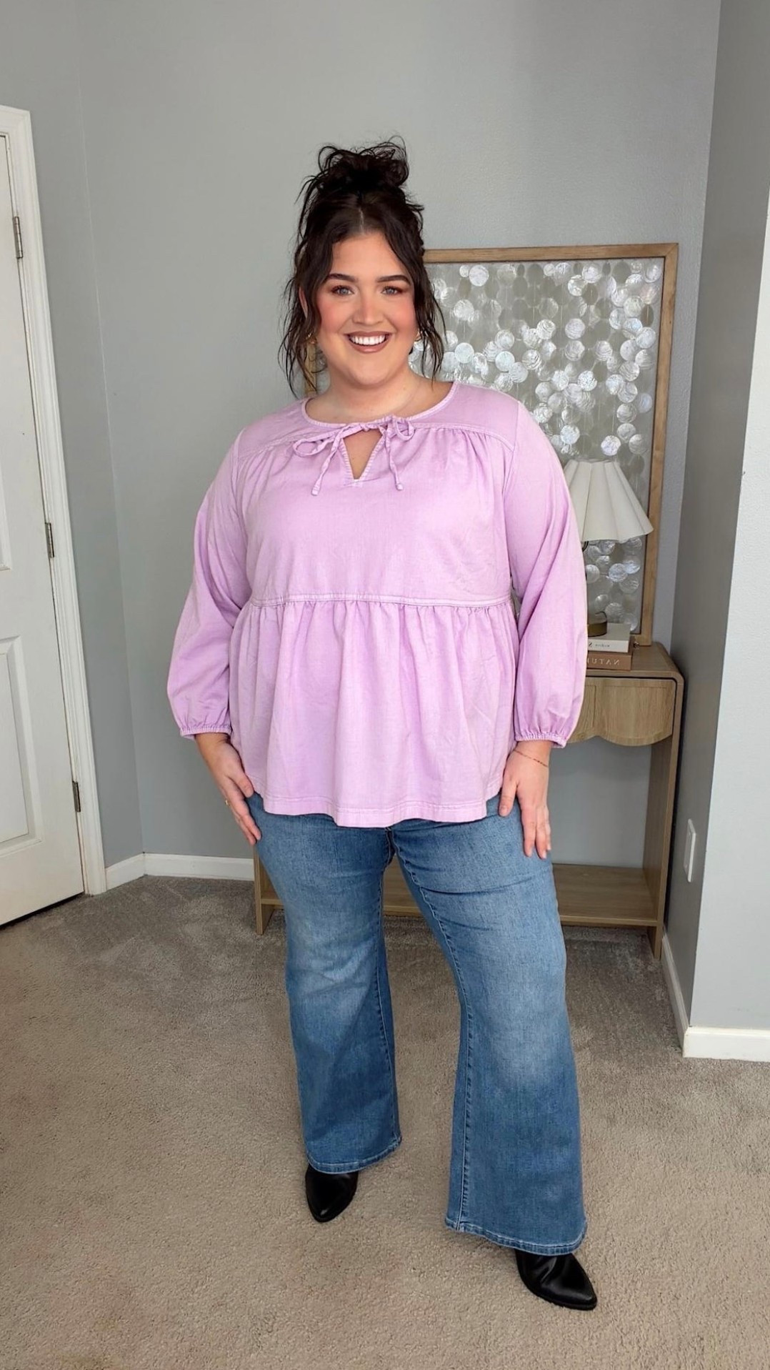 Stop what you’re doing and RUN 🏃‍♀️ to Lane Bryant for the cutest plus size casual spring outfit that is on major sale! These jeans are like magic and are nearly 60% off and this top is on clearance and many sizes are still in stock. I’m wearing a size 20 regular in the jeans and think they fit TTS. 
Spring sale outfit, Lane Bryant outfit inspo 

#LTKSaleAlert #LTKSeasonal #LTKPlusSize