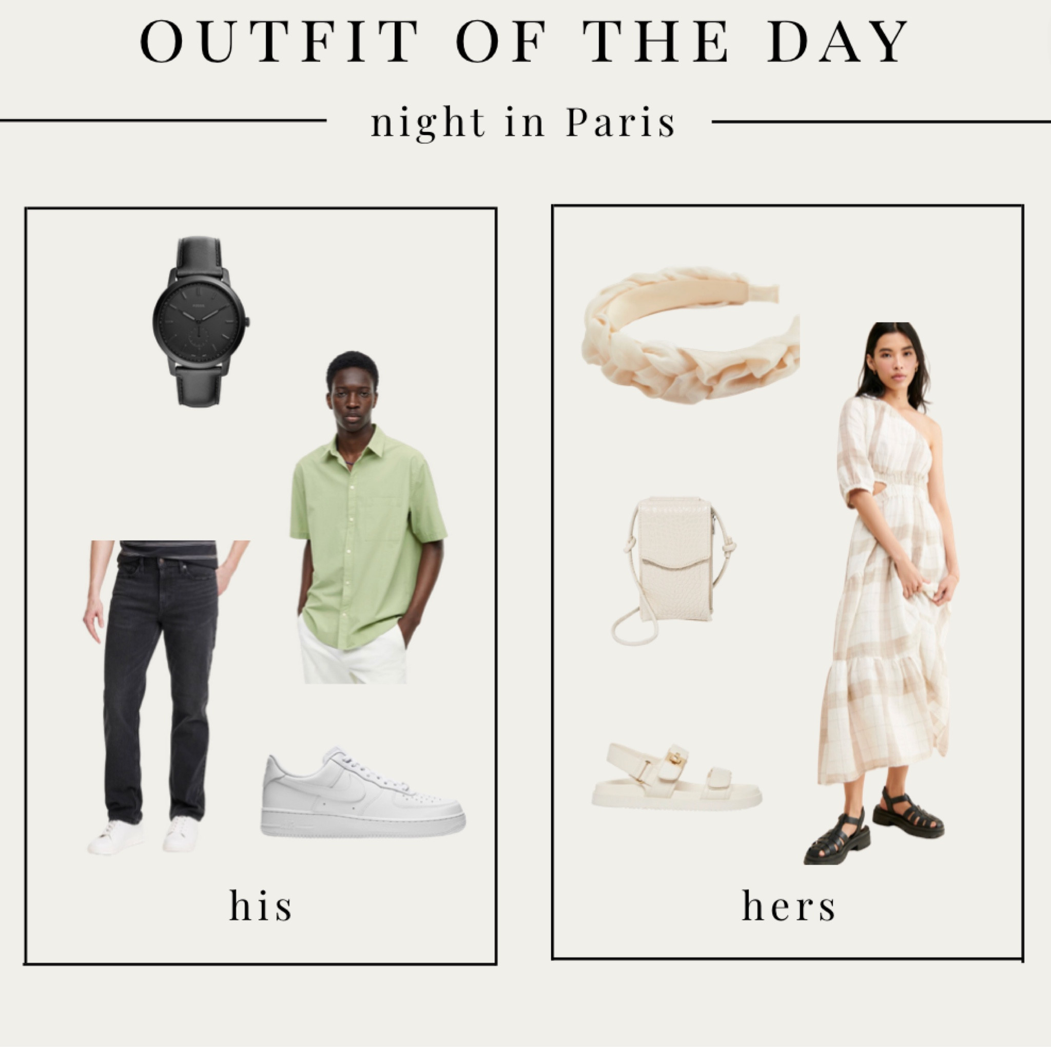 his + hers OOTD night in Paris, France #travel #paris #france #europe #nightinparis

#LTKtravel #LTKmens #LTKeurope