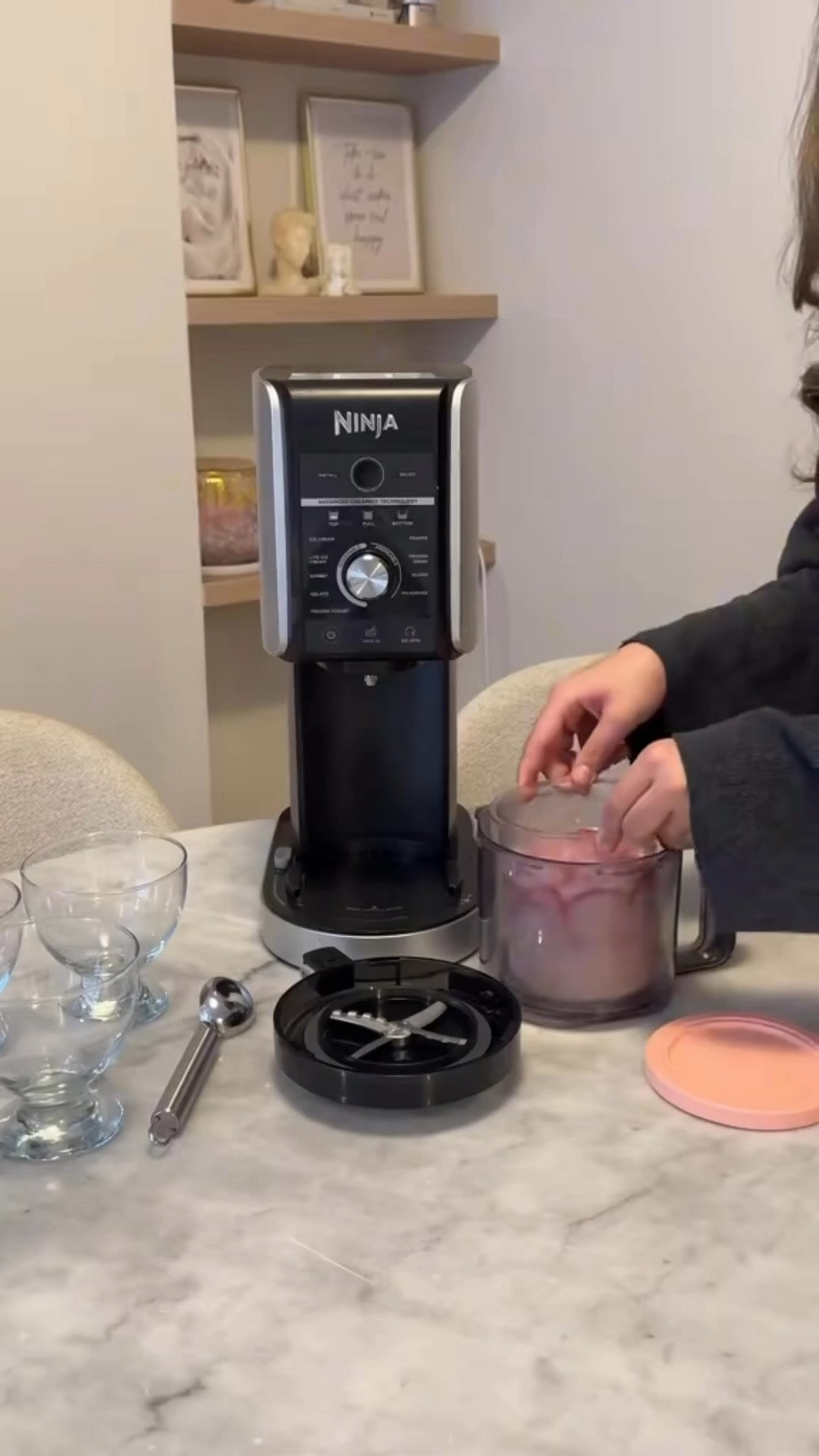 I can’t lie… this might be my best purchase. If you love ice cream but still wanna be “healthy”… you need this. It literally turns anything into ice cream… protein shakes, fruit, chocolate, whatever. It’s on sale right now btw 👀 @Wayfair 

#LTKhome #LTKfamily #LTKsale