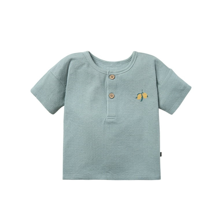 Modern Moments by Gerber Toddler Boy Organic Short Sleeve Henley T-Shirt, Sizes 12M-5T - Walmart.... | Walmart (US)