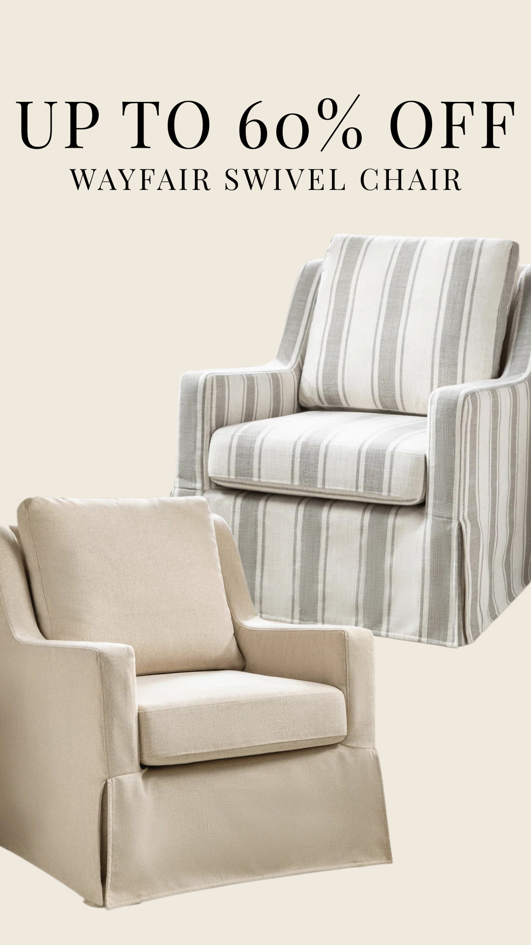 Up to 60% off this gorgeous swivel chair from Wayfair! 

furniture, home decor, interior design #Wayfair 

 #LTKHome #LTKSaleAlert