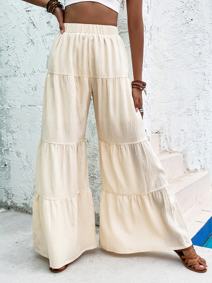 SHEIN VCAY High Waist Flare Leg Pants | SHEIN