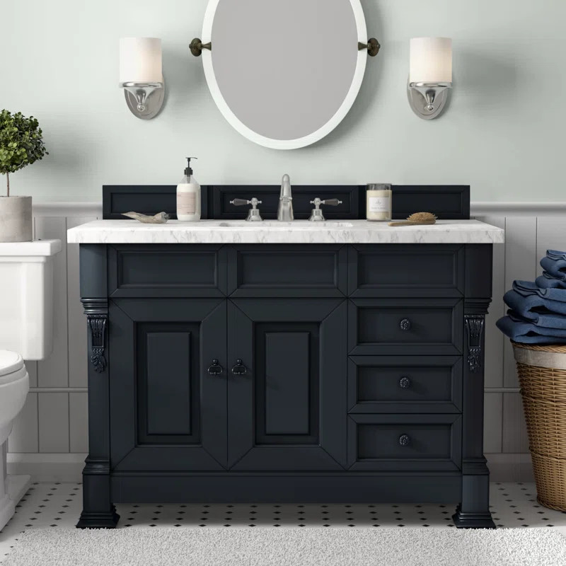 Vivanco 48'' Free-standing Single Bathroom Vanity with Vanity Top | Wayfair North America