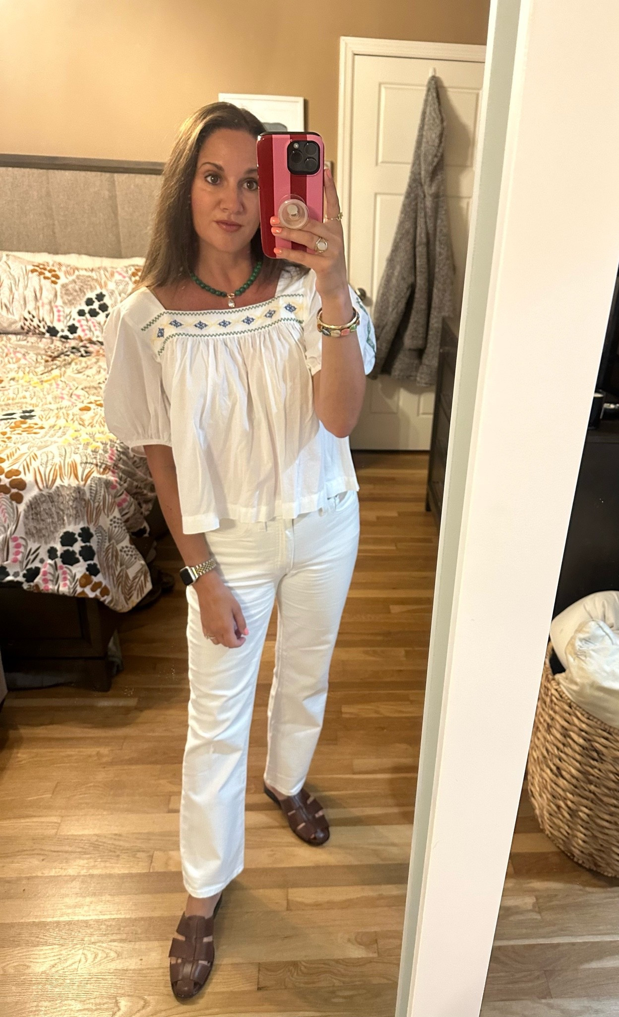 Another office day — wearing all white which is a RISK but somehow made it home unscathed. Top is #LOFT and necklace is #BaubleBar - everything else is Madewell and old 😉

#LTKdayinmylife #LTKootd #LTKWorkwear