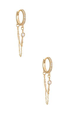 Natalie B Jewelry Reese Huggy Hoop Earring in Gold from Revolve.com | Revolve Clothing (Global)