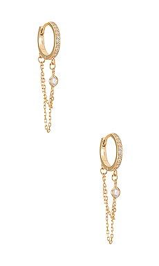 Natalie B Jewelry Reese Huggy Hoop Earring in Gold from Revolve.com | Revolve Clothing (Global)