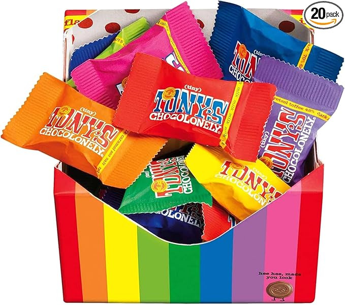 Tony's Chocolonely Tiny Tony's Gift Box - 180g Mini Chocolate Mix To Share, 10 Different Flavours... | Amazon (UK)