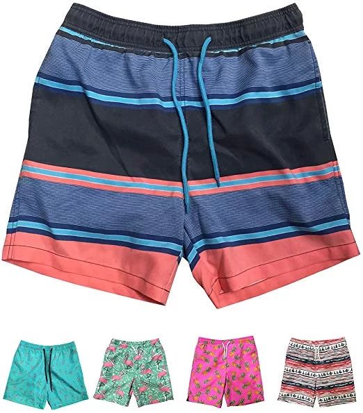 Boys Quick Dry Beach Board Shorts Swim Trunk Swimsuit Beach Shorts With Mesh Lining (Light Blue S... | Walmart (US)
