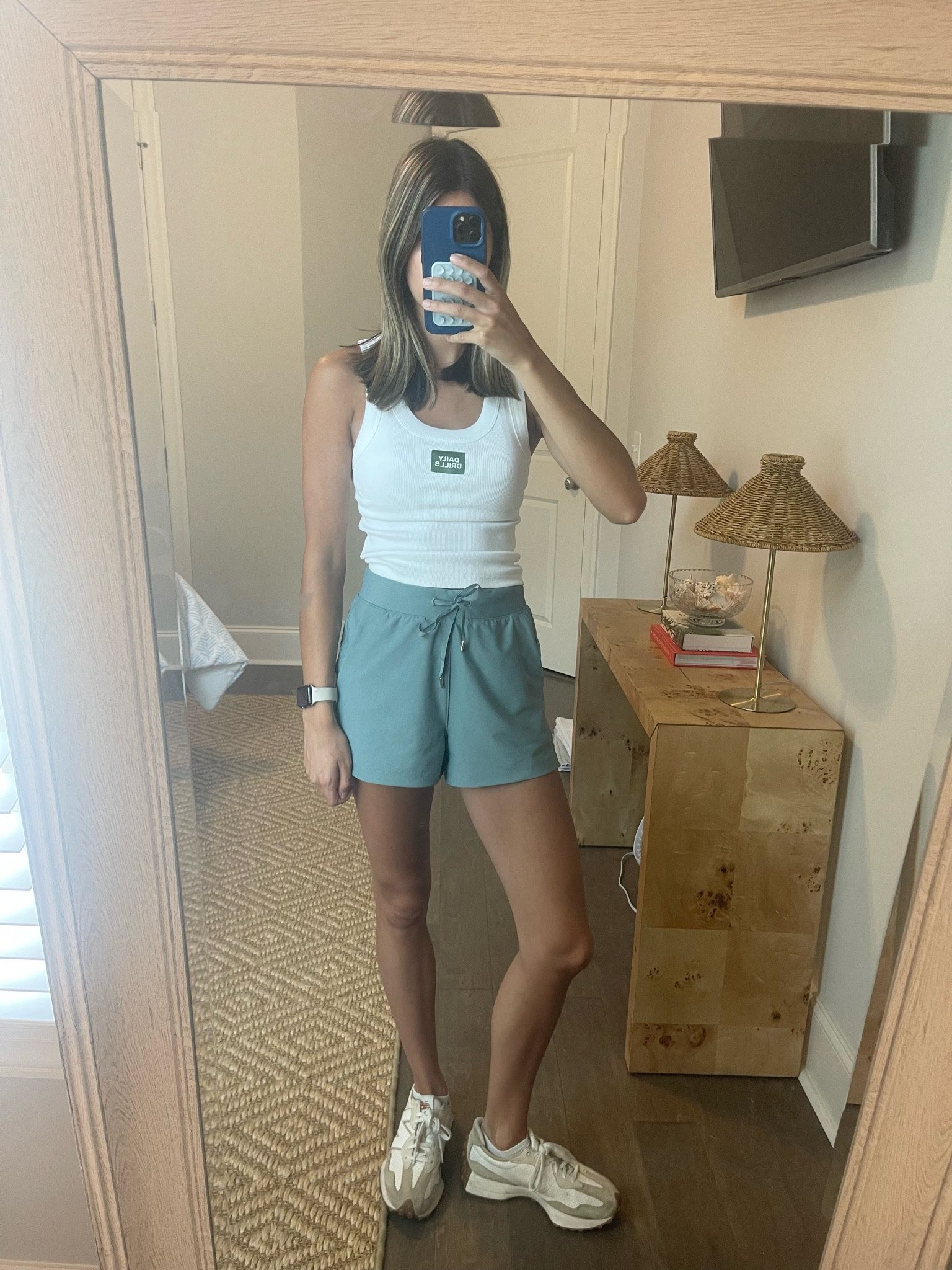 Outfit of the day for getting my hair done !!! 

Wearing size XS in shorts 
Super comfy and great length
Height 5’7

#LTKActive #LTKstyletip