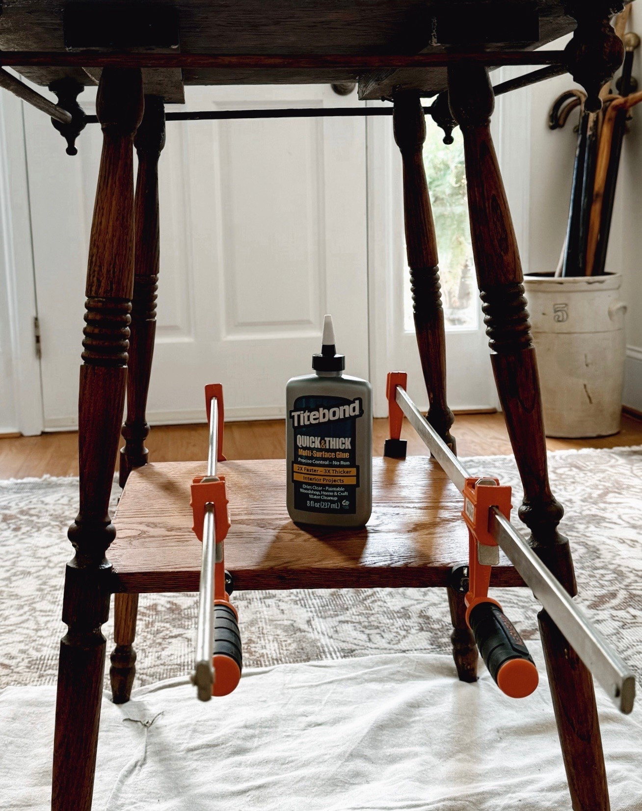 Do you have a broken piece of furniture that you need fixed?  This thick and quick glue takes less time and is thicker than normal wood glues.

#LTKHome