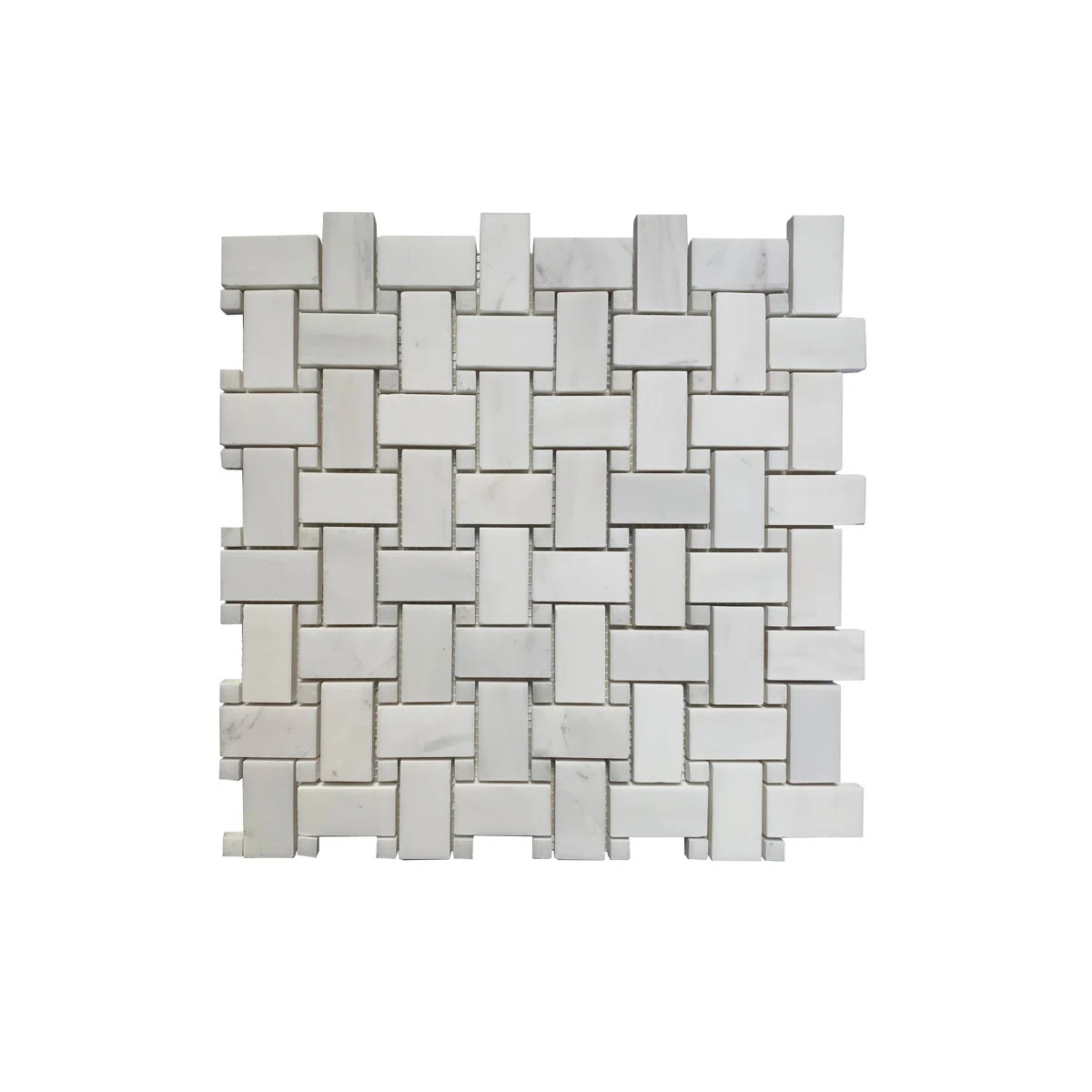 1" x 2" Marble Basketweave Mosaic Wall & Floor Tile | Wayfair North America