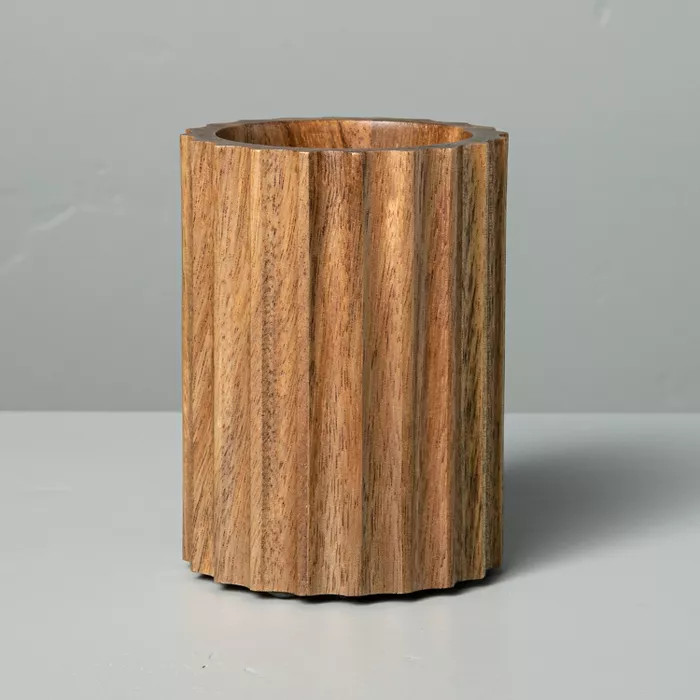Acacia Wood Bath Tumbler - Hearth & Hand™ with Magnolia | Target
