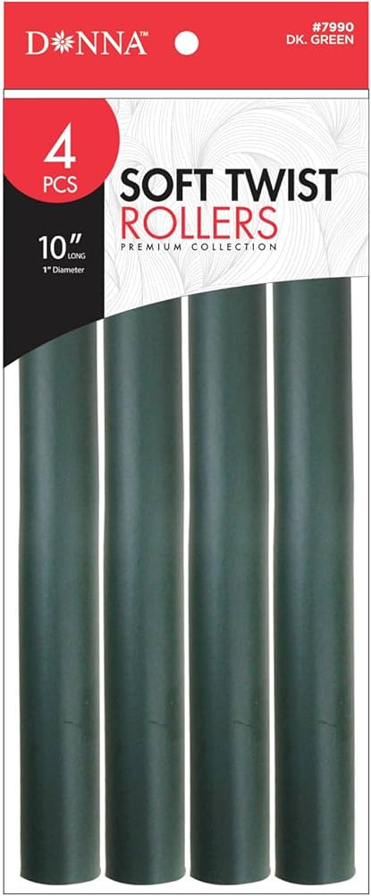 DONNA 10 Soft Twist Foam Rollers, Hair Curlers with Clips for Hairdressing, Heatless Styling - 1(... | Amazon (US)