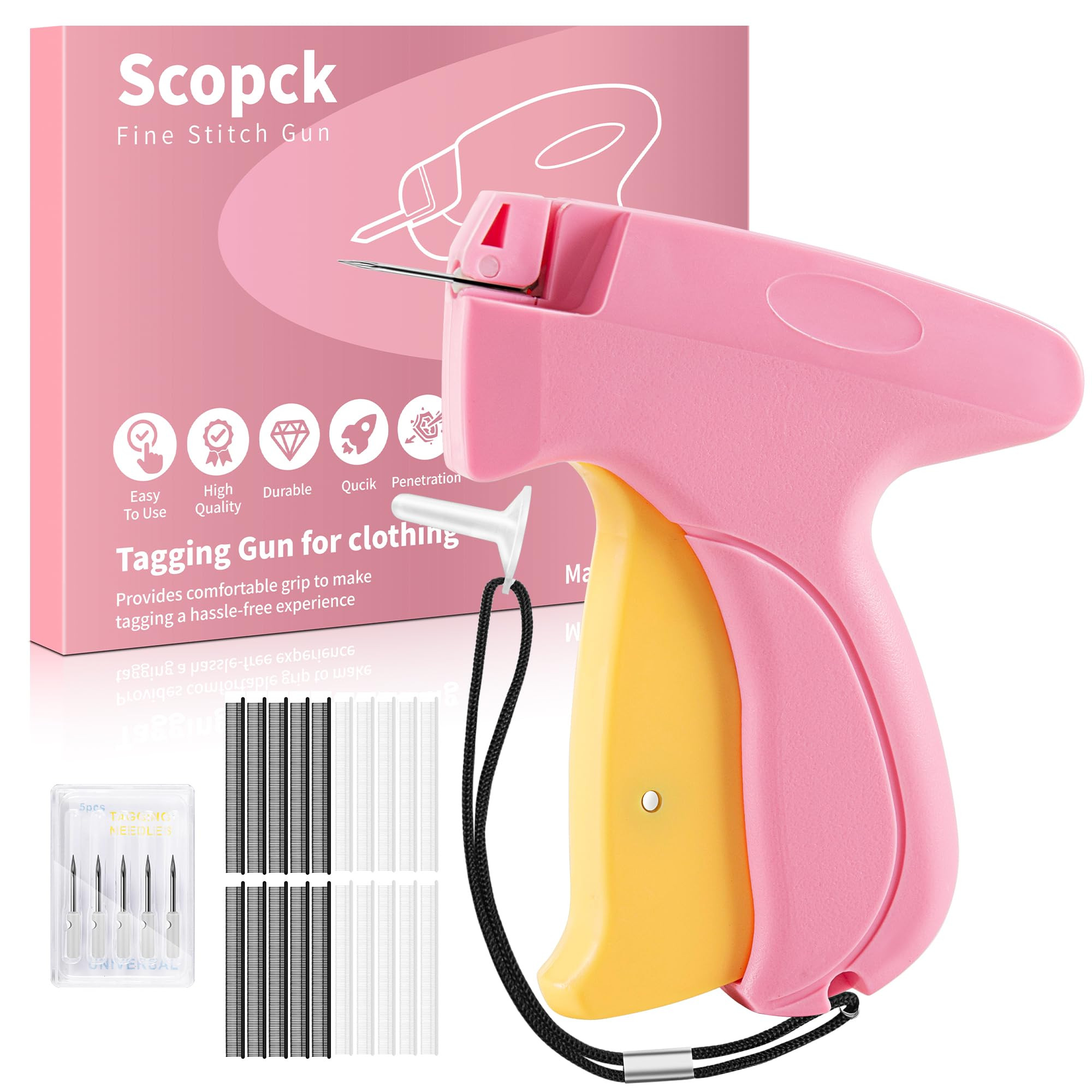 Stitch Gun for Clothes - Handheld Stitch Gun Quick Clothing Fixer - Mini Sewing Micro Tagging Gun... | Amazon (US)