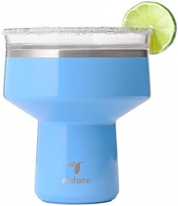 REDUCE Saltini 16 oz Cocktail Tumbler - Insulated Margarita Tumbler with Lid - Keeps Drinks Cold ... | Amazon (US)