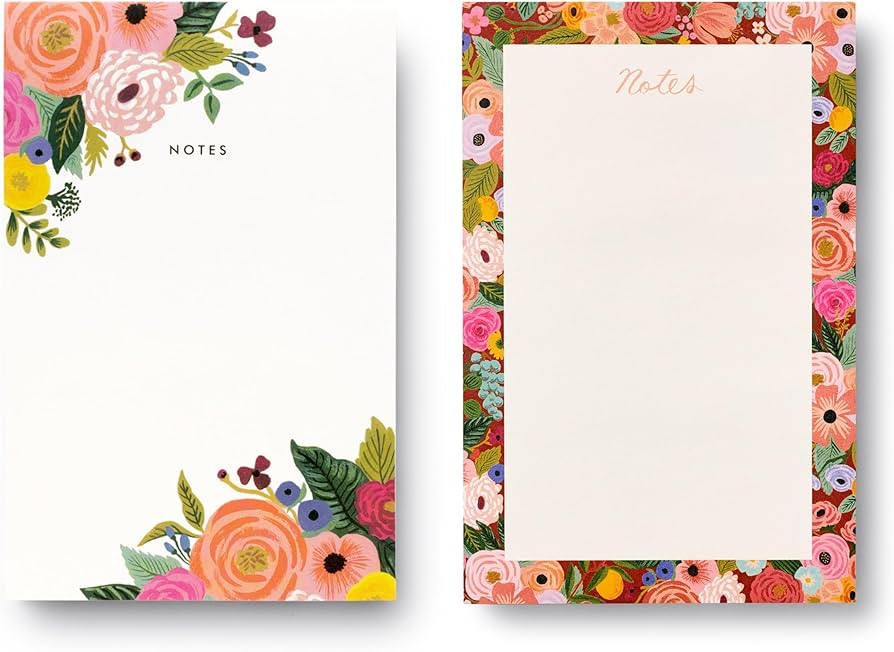 RIFLE PAPER CO. Notepad Set in Juliet Rose & Garden Party | Tear-Off Pages, Organize Your Workwee... | Amazon (US)