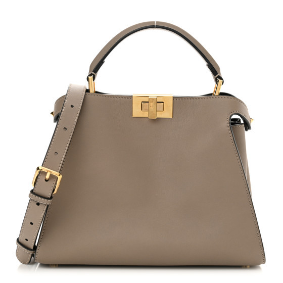 Fendi: All/Bags/Shoulder Bags/FENDI Vitello Tahiti Burro Medium Peekaboo Iconic Essentially Satch... | FASHIONPHILE (US)