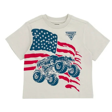 Monster Jam Grave Digger July 4th Matching Family T-Shirt Toddler to Big Kid | Walmart (US)