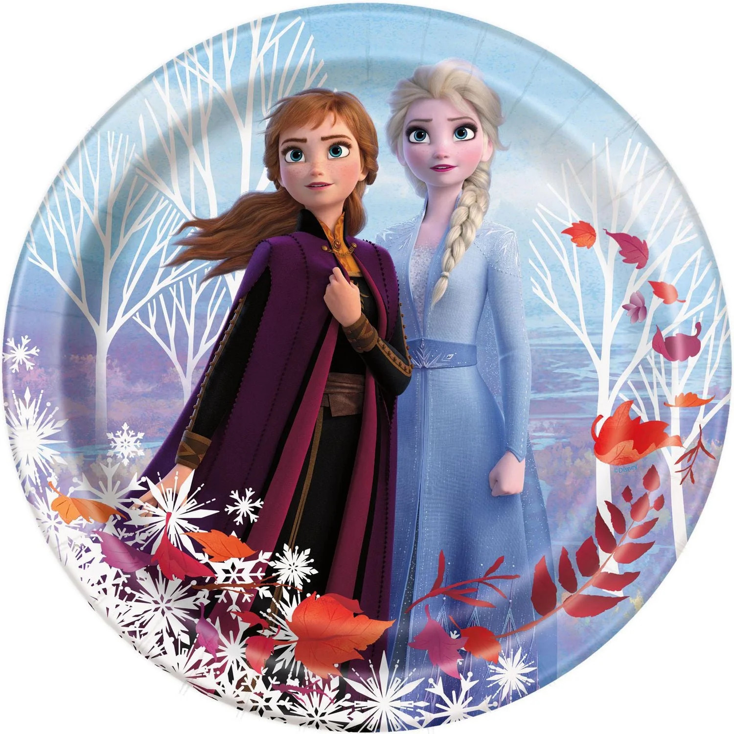 Disney Frozen Birthday Paper Dinner Plates, 9in, 8ct, Disposable plates measure 9" | Walmart (CA)