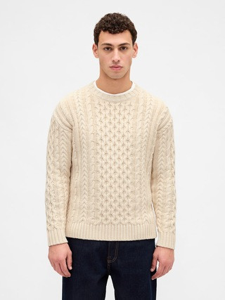 Relaxed Cable-Knit Sweater | Gap (US)