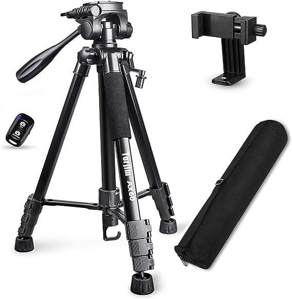 Torjim 60” Camera Tripod with Carry Bag, Lightweight Travel Aluminum Professional Tripod Stand ... | Amazon (US)