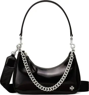 Tory Burch 151 Mercer Patent Small Leather Crescent Bag | Nordstrom | Nordstrom