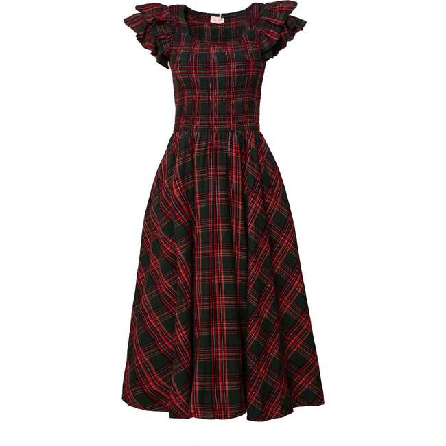 Hattie Dress in Evergreen Plaid | Maisonette