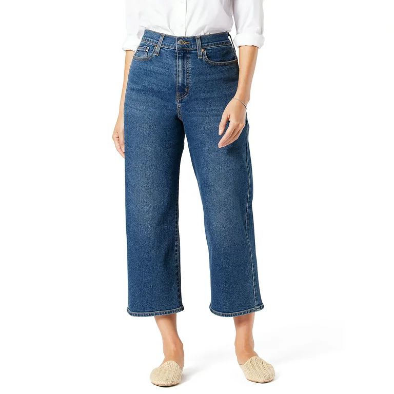 Signature By Levi Strauss & Co Women Heritage High Rise Loose Crop | Walmart (US)