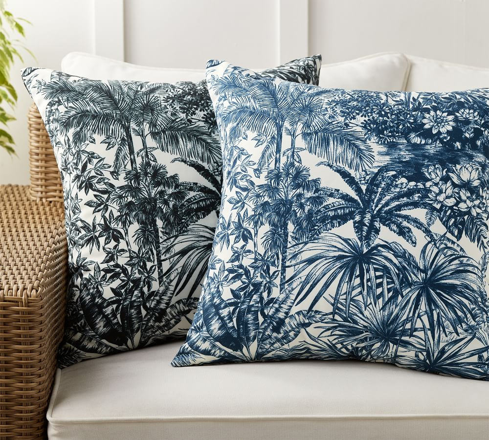 Margaux Reversible Indoor/Outdoor Pillow | Pottery Barn (US)