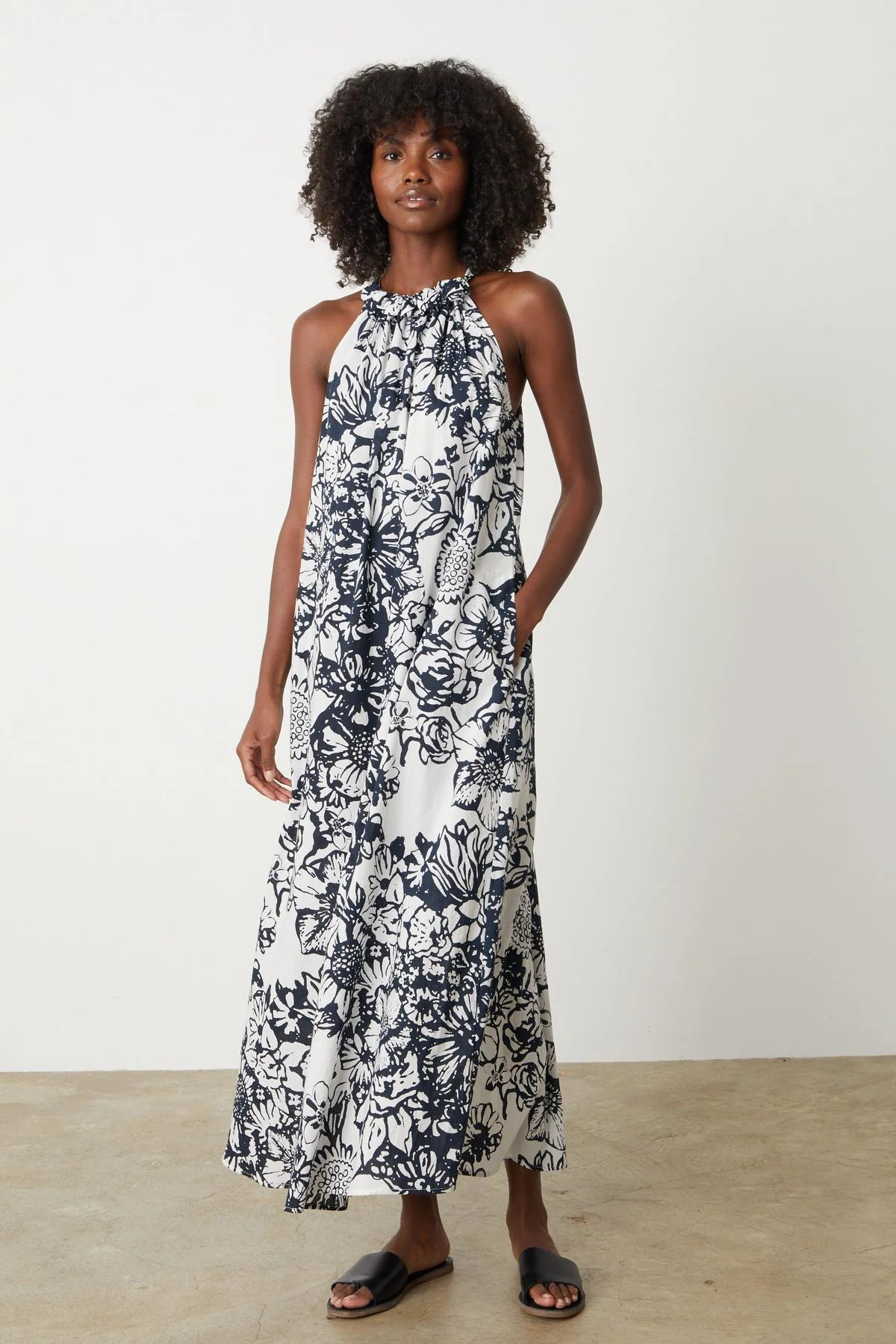PENELOPE CLEMENTINE PRINTED COTTON MAXI DRESS | Velvet by Graham & Spencer