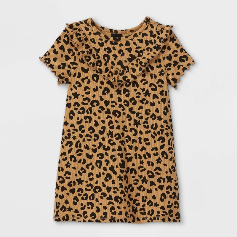 Toddler Girls' Ruffle Rib Short Sleeve Dress - art class™ | Target