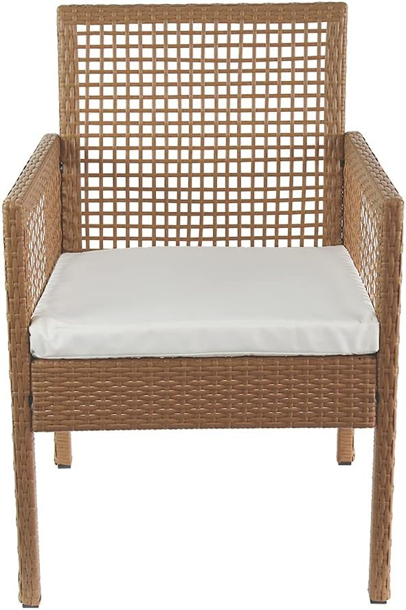 Amazon Brand - Ravenna Home Modern Outdoor Patio Dining Chairs with Cushion, Weather-Resistant PE... | Amazon (US)