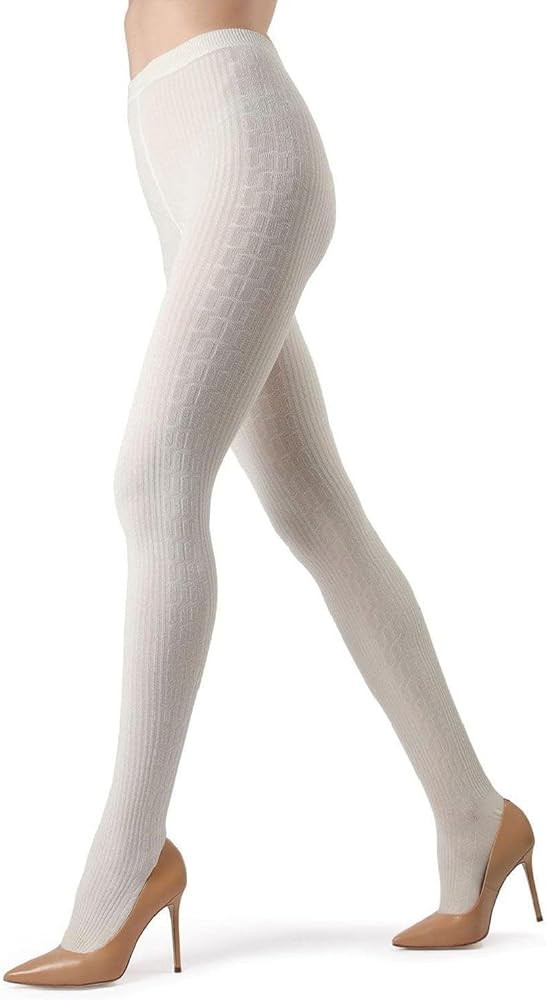 MeMoi Portland Side Cable Knit Cotton Tights for Women, Cozy Sweater Tights, Warm Womens Tights -... | Amazon (US)