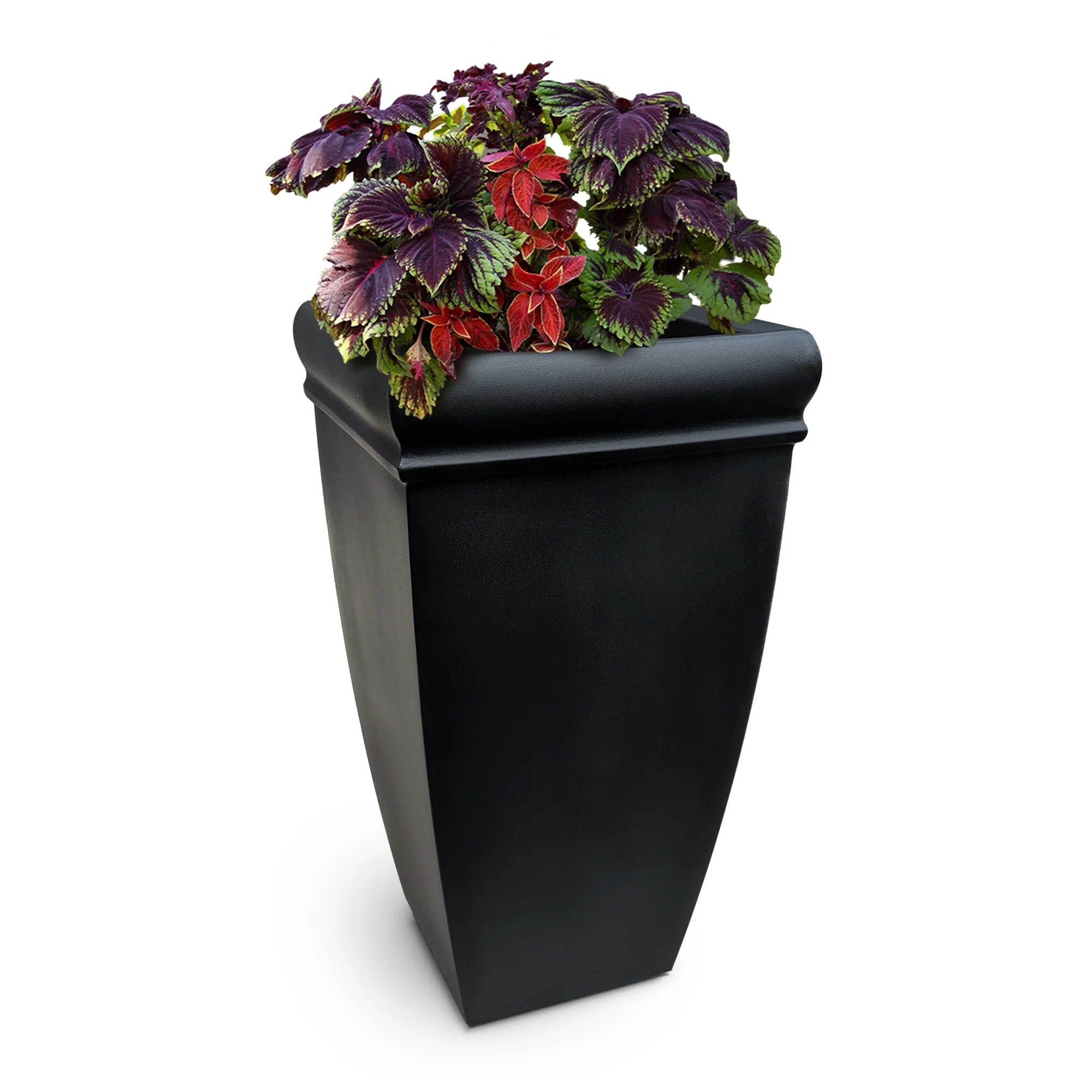 Mayne Chelsey 28in Tall Planter - Black - Walmart.com | Walmart (US)