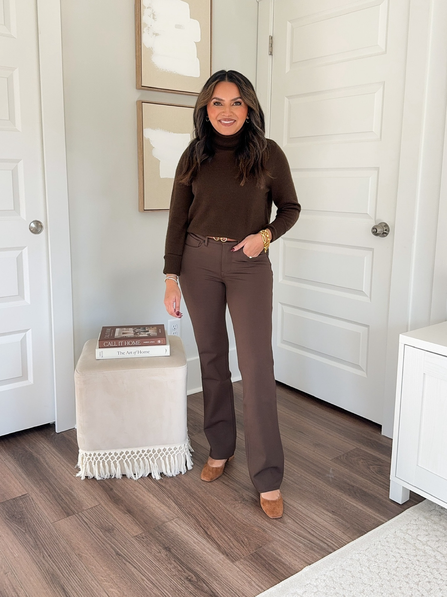 Use code RACHEL25 for 25% off!!

Brown turtleneck sweater size XS TTS 
Brown black Reversible belt size XS TTS 
Brown straight pants size 2 petite TTS 
Brown suede pumps size 5 TTS

Fall outfit 
Fall dress 
Fall fashion 
Thanksgiving outfit 
Christmas outfit 
Holidays 
Denim 
Jeans 

Honey Sweet Petite 
Honeysweetpetite 

#LTKStyleTip #LTKHoliday #LTKSeasonal