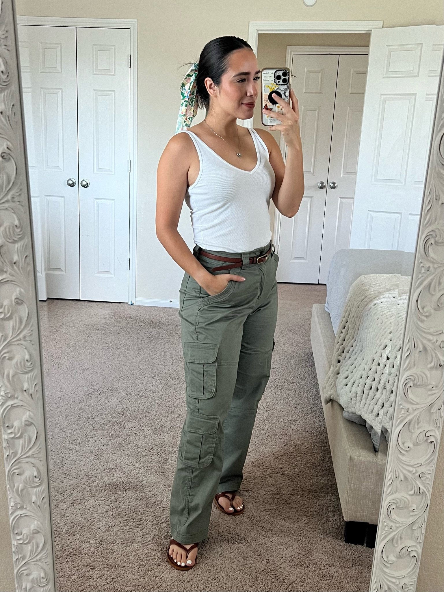 Summer Casual Style

SIZE S in top
Cargo pants- Size 28 short

Cargo pants
White tank
Simple and casual looks 
Mom outfits 
Daily mom outfits 


#LTKFindsUnder50 #LTKStyleTip #LTKFindsUnder100
