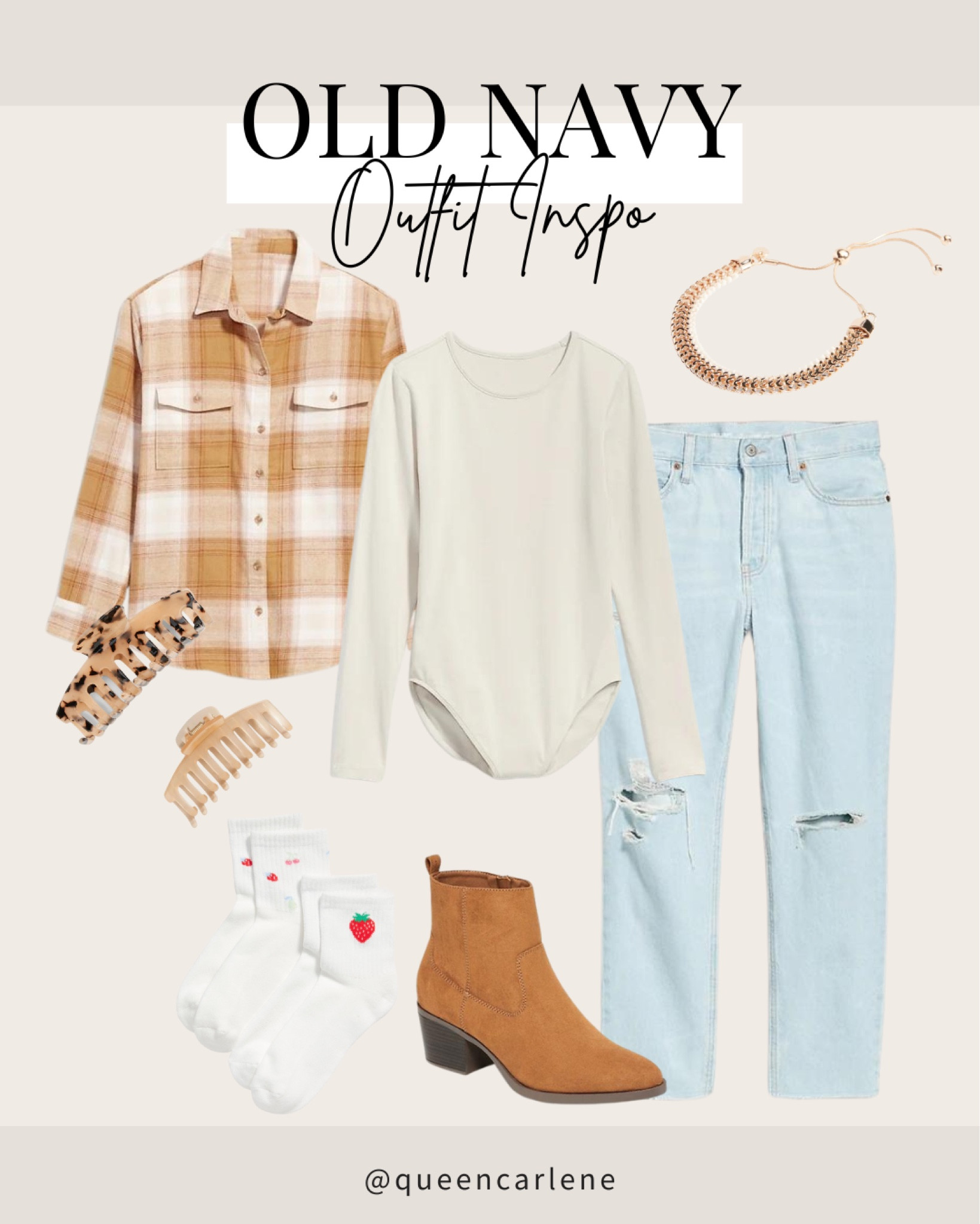 Casual Outfit Inspo 🤎


Queen Carlene, casual, plaid, jeans, boots, heart socks, old navy, affordable 

#LTKunder50 #LTKsalealert #LTKstyletip